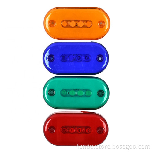 24V LED Flashing Truck Trailer Indicator Lamps - 29 LEDs Constant Light Signal Lights Car Accessories 6W